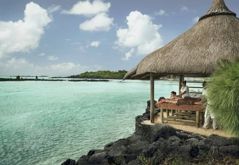 Ruhepavillon am Meer im Paradise Cove Boutique Hotel Mauritius