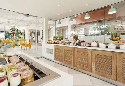 Frühstücksbuffet im Paradise Cove Boutique Hotel Mauritius