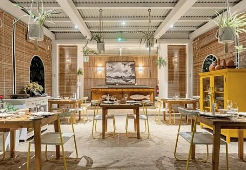 Restaurant im tropischen Stil im Tropical Attitude Mauritius