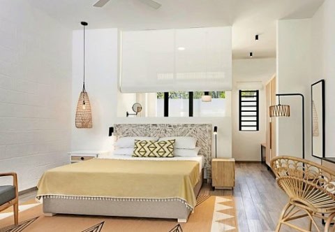 Modernes Doppelzimmer im Tropical Attitude Mauritius