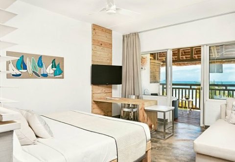 Zimmer mit Balkon und Meerblick im Zilwa Attitude Mauritius