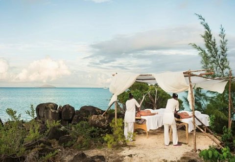 Massagebereich am Meer im Zilwa Attitude Mauritius